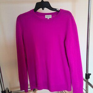 White + Warren Pink Cashmere sweater size Medium